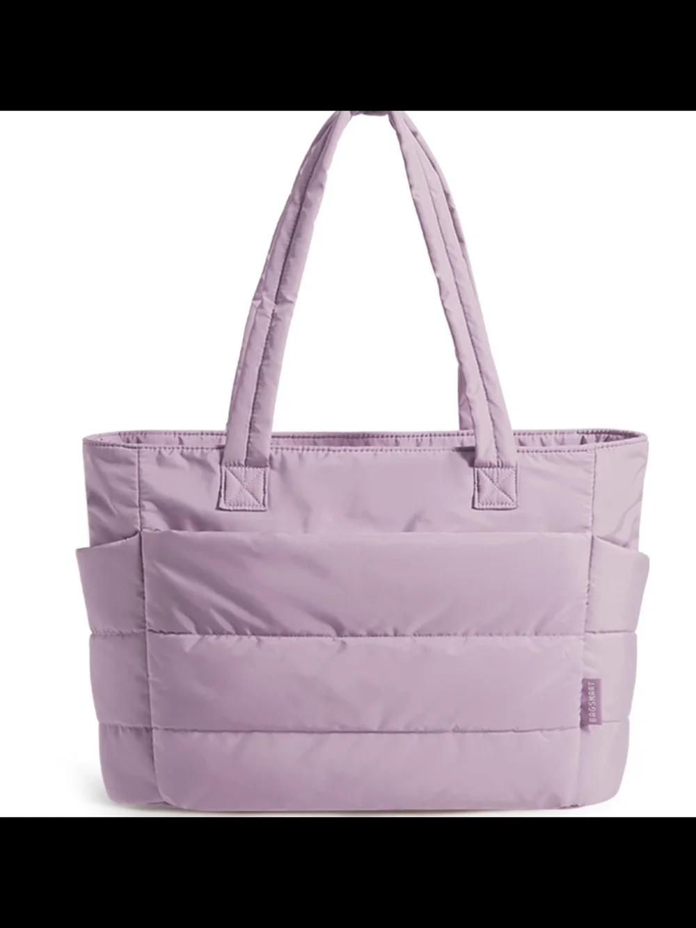 Puffer Tote Bag in Light Lavender by UNKNOWN